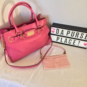 Michael Kors Ostrich Embossed Hamilton ***SOLD***